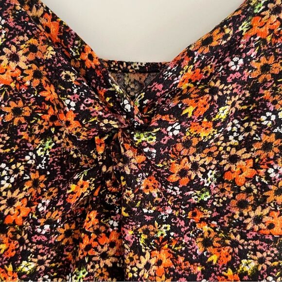 Y2K Babydoll Ditsy Floral Camisole Top Size XS Cottage Prairie Chic Dark Fairy - Picture 5 of 7